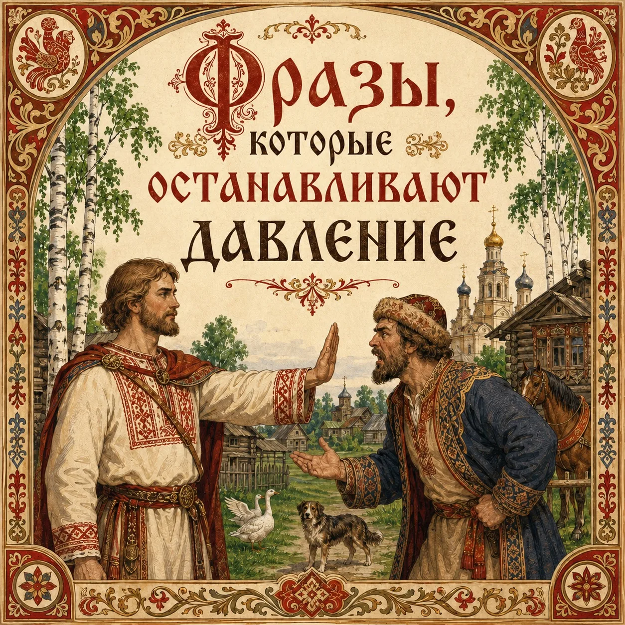 ФРАЗЫ, КОТОРЫЕ ОСТАНАВЛИВАЮТ ДАВЛЕНИЕ 🌾

Когда на тебя давят, не спеши оправдываться. Скажи твёрдо,