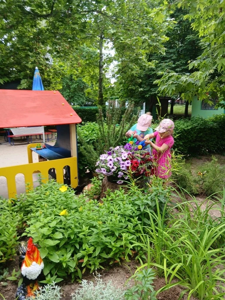 На участке группы 6 царит ещё большая красота и уют! 🌸 Педагог вместе с детьми решили добавить ярки