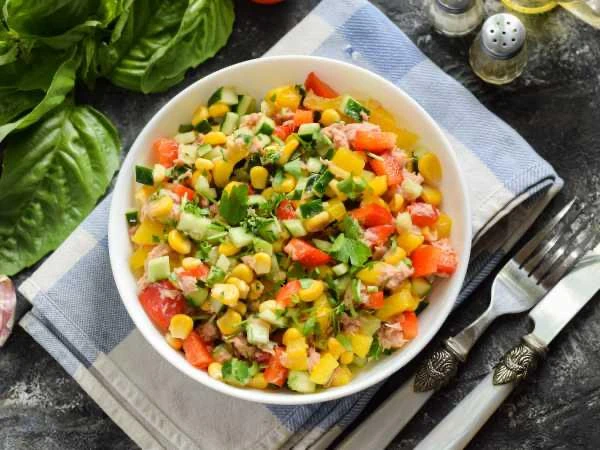 🥗 Салат с тунцом и болгарским перцем