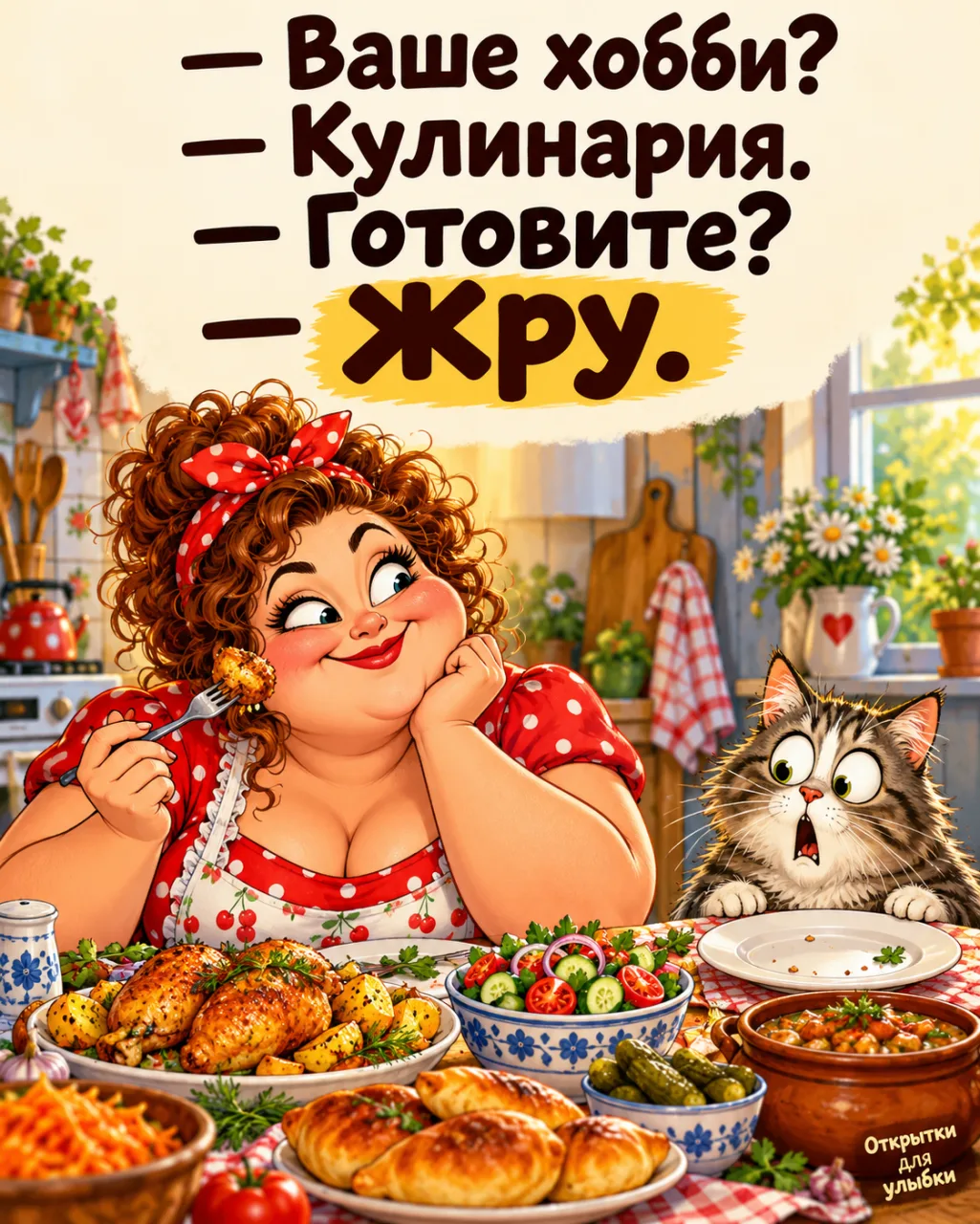 🍗 Рецепты читаю с интересом, готовые блюда изучаю ещё внимательнее.
