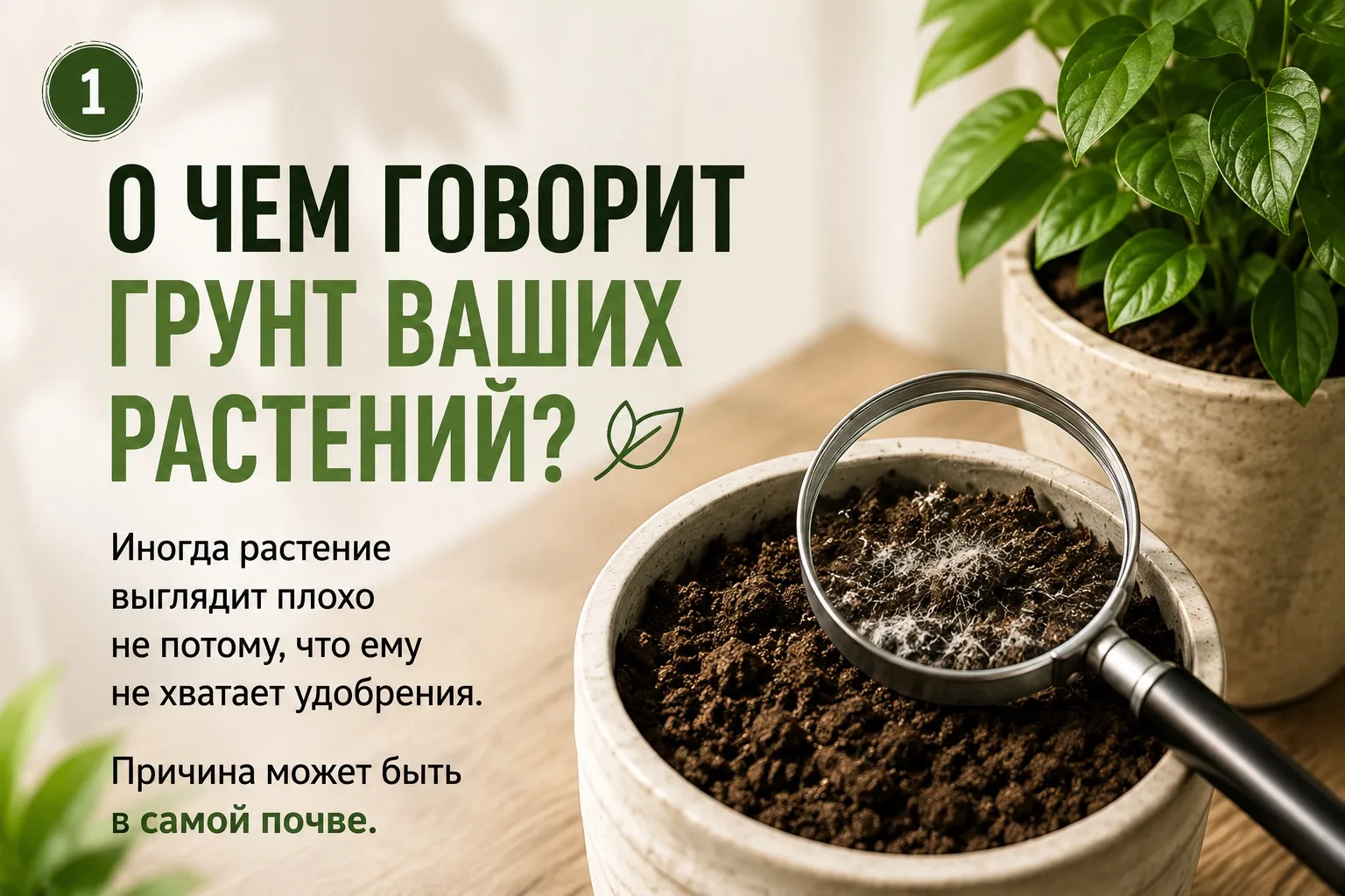 🌿Мы привыкли оценивать растение по листьям.
Но иногда самый важный сигнал находится прямо под ними 