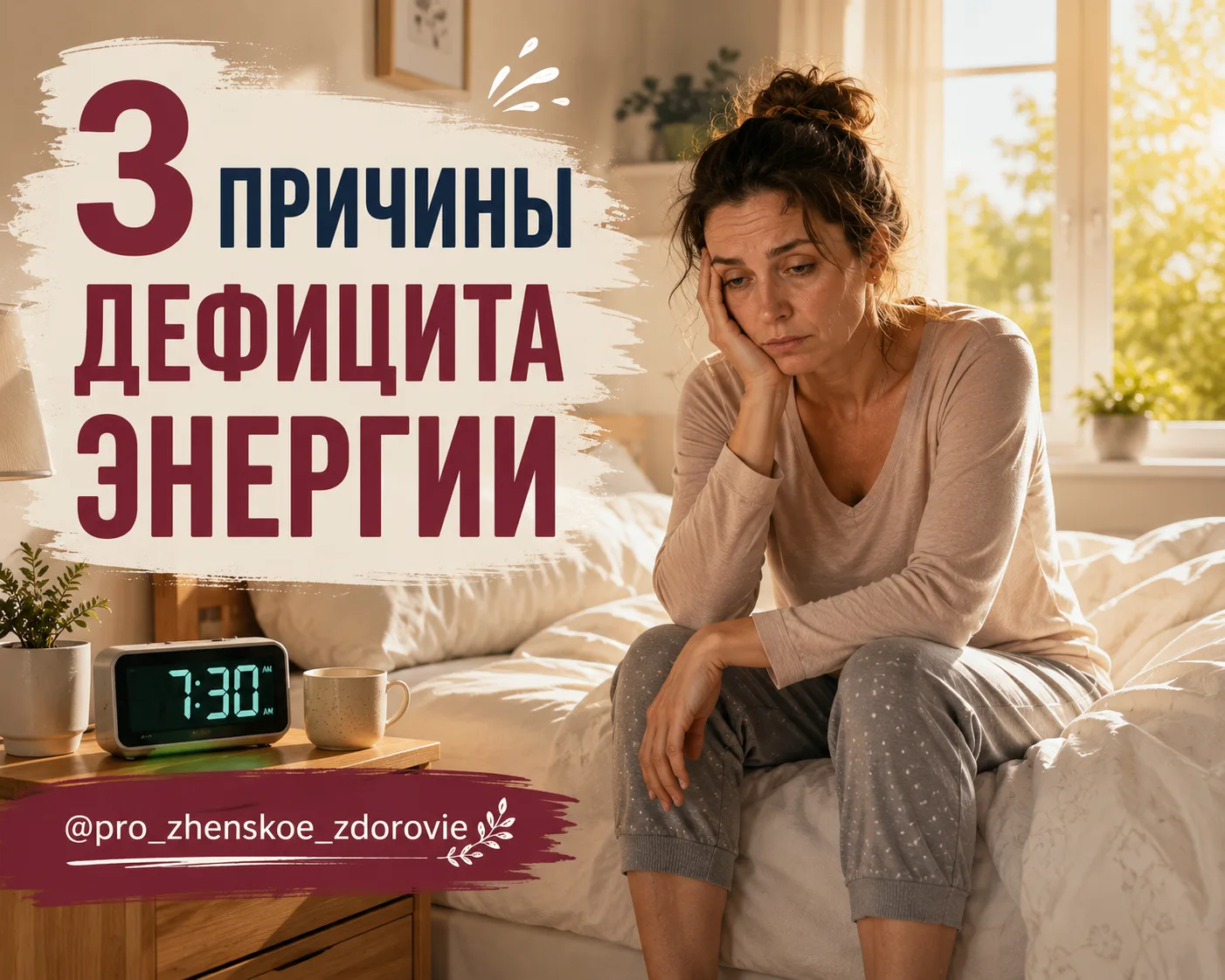 3 причины дефицита энергии

Усталость с самого утра, «туман в голове», сон, который не освежает и не