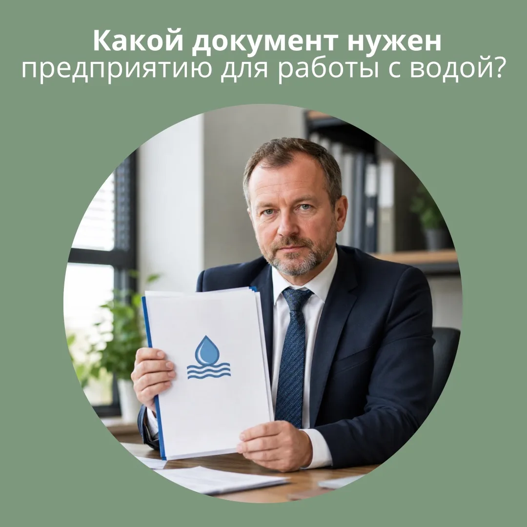 Какой документ нужен вашему предприятию для законной работы с водой?