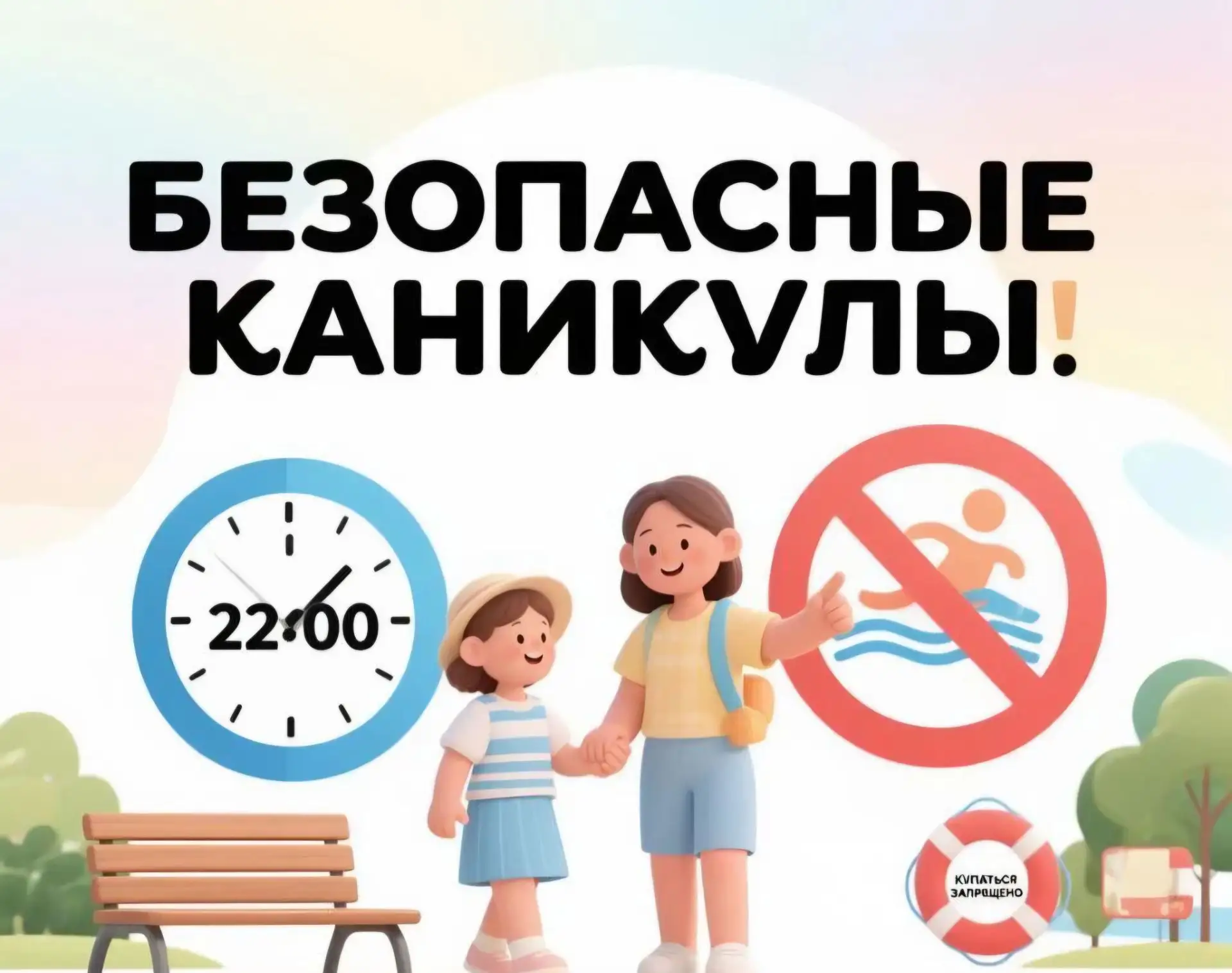 Безопасные каникулы: напоминание для родителей ☀️