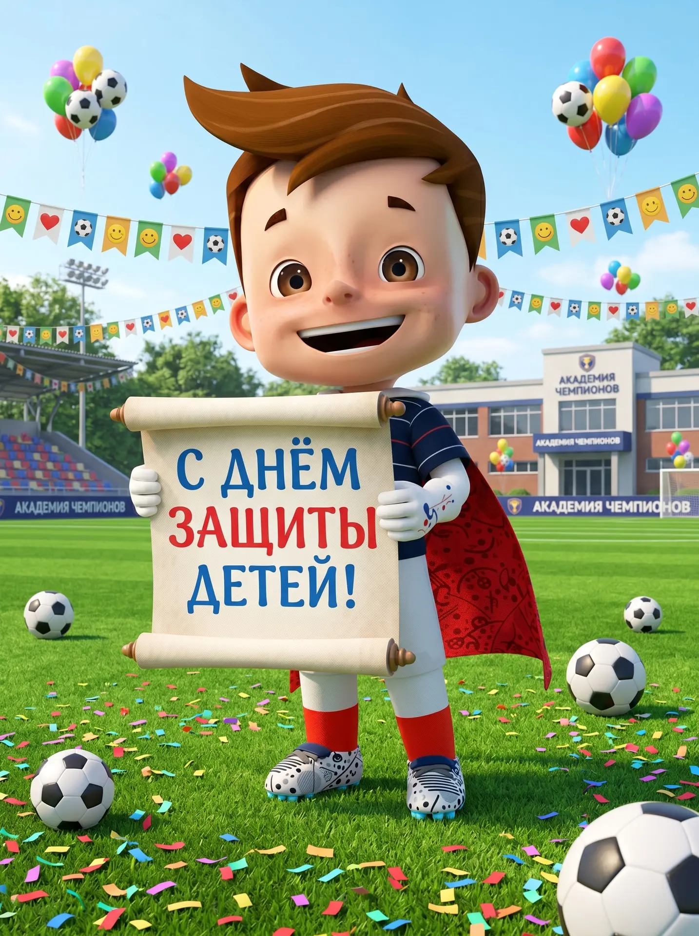 С Днем защиты детей! ☀️⚽️🏆