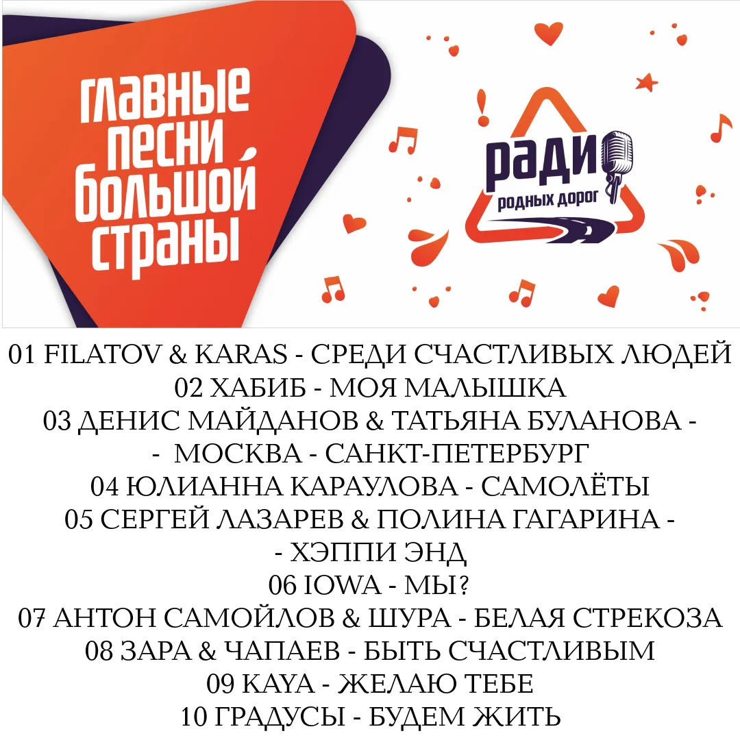 Национальный хит-парад ГЛАВНЫЕ ПЕСНИ БОЛЬШОЙ СТРАНЫ