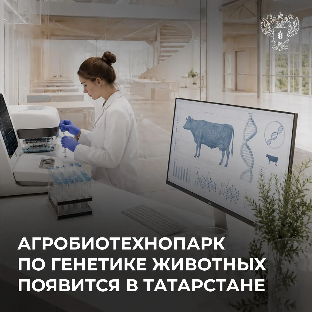 🧬 Агробиотехнопарк по прикладной генетике в животноводстве откроется в Татарстане
