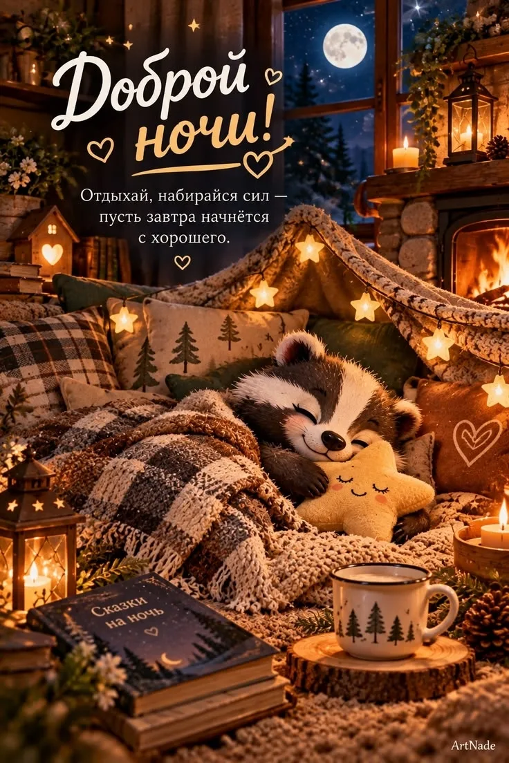 Доброй ночи! Чудесных сновидений! До завтра! ✨🌙