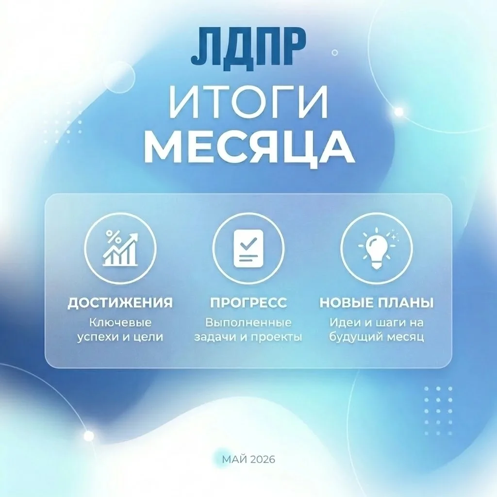 🚀 Итоги мая от ЛДПР: когда чиновники молчат — работаем мы 
 
Май выдался жарким. Ещё больше обращен