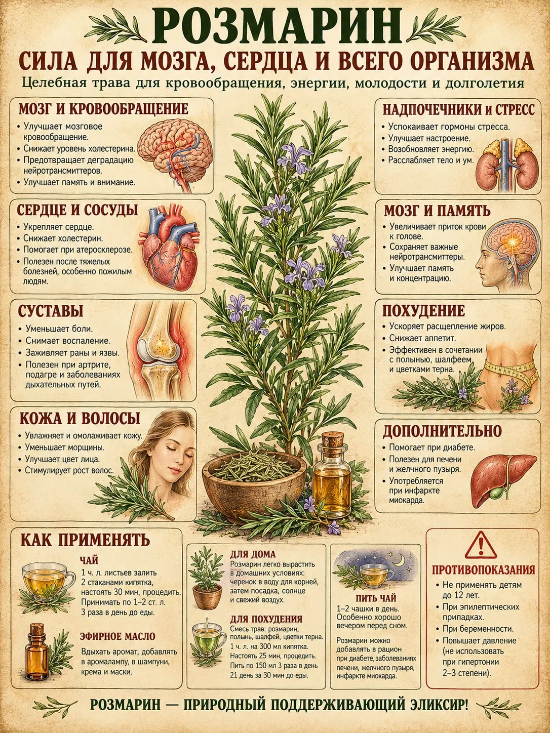 ЭТО САМАЯ МОЩНАЯ ТРАВА ДЛЯ МОЗГОВОГО КРОВООБРАЩЕНИЯ