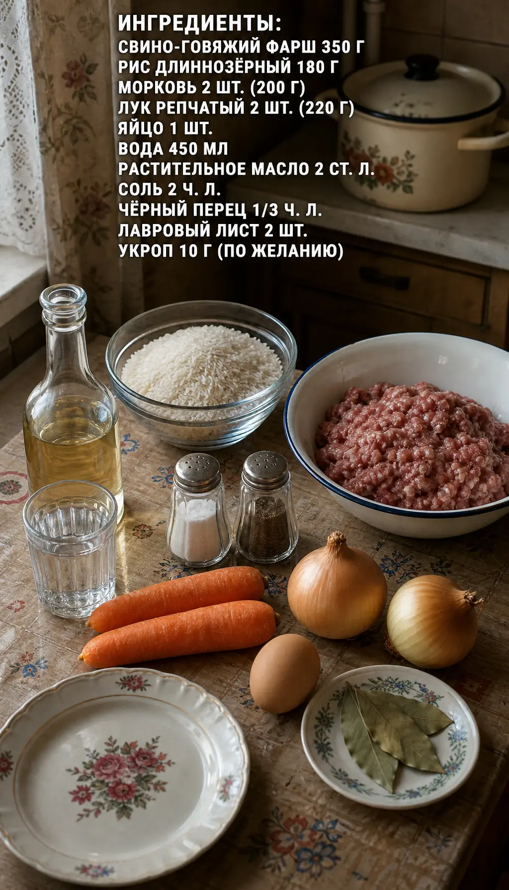 Рис с фрикадельками