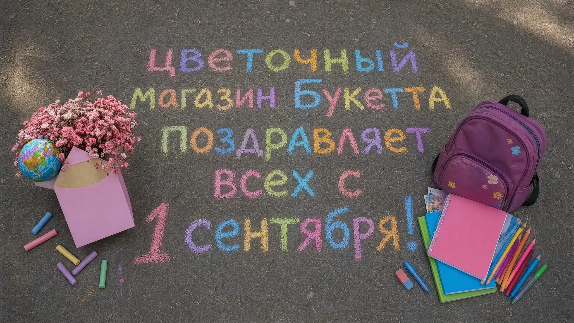 С 1 сентября! От цветочного магазина, который тоже не хочет в школу 😂