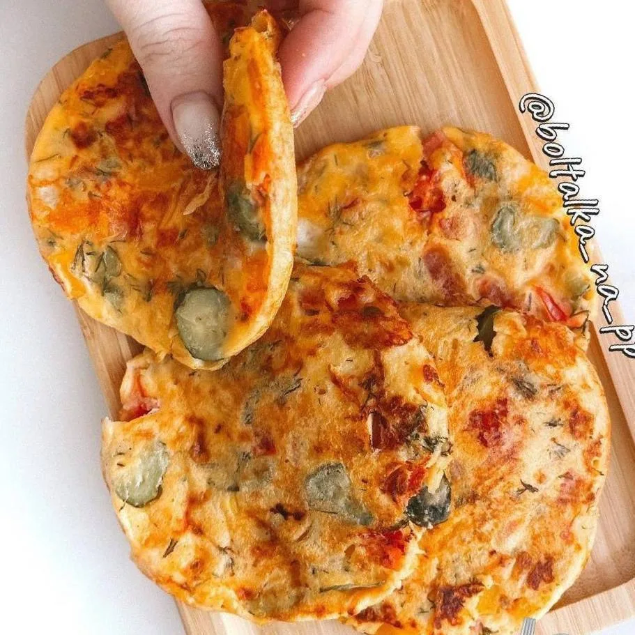 Оладьи со вкусом пиццы