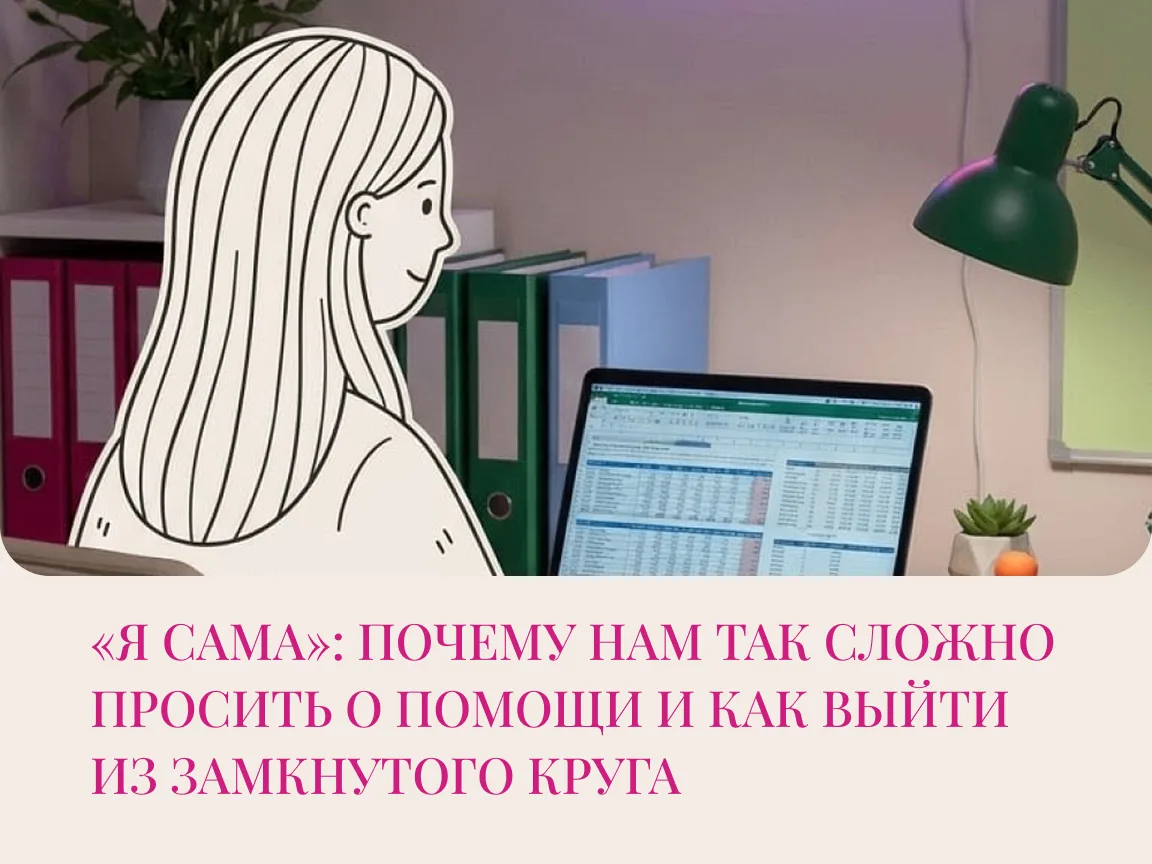 «Спасибо, я сама» — фраза, которой мы чаще всего доводим себя до выгорания.

Почему нам так сложно п