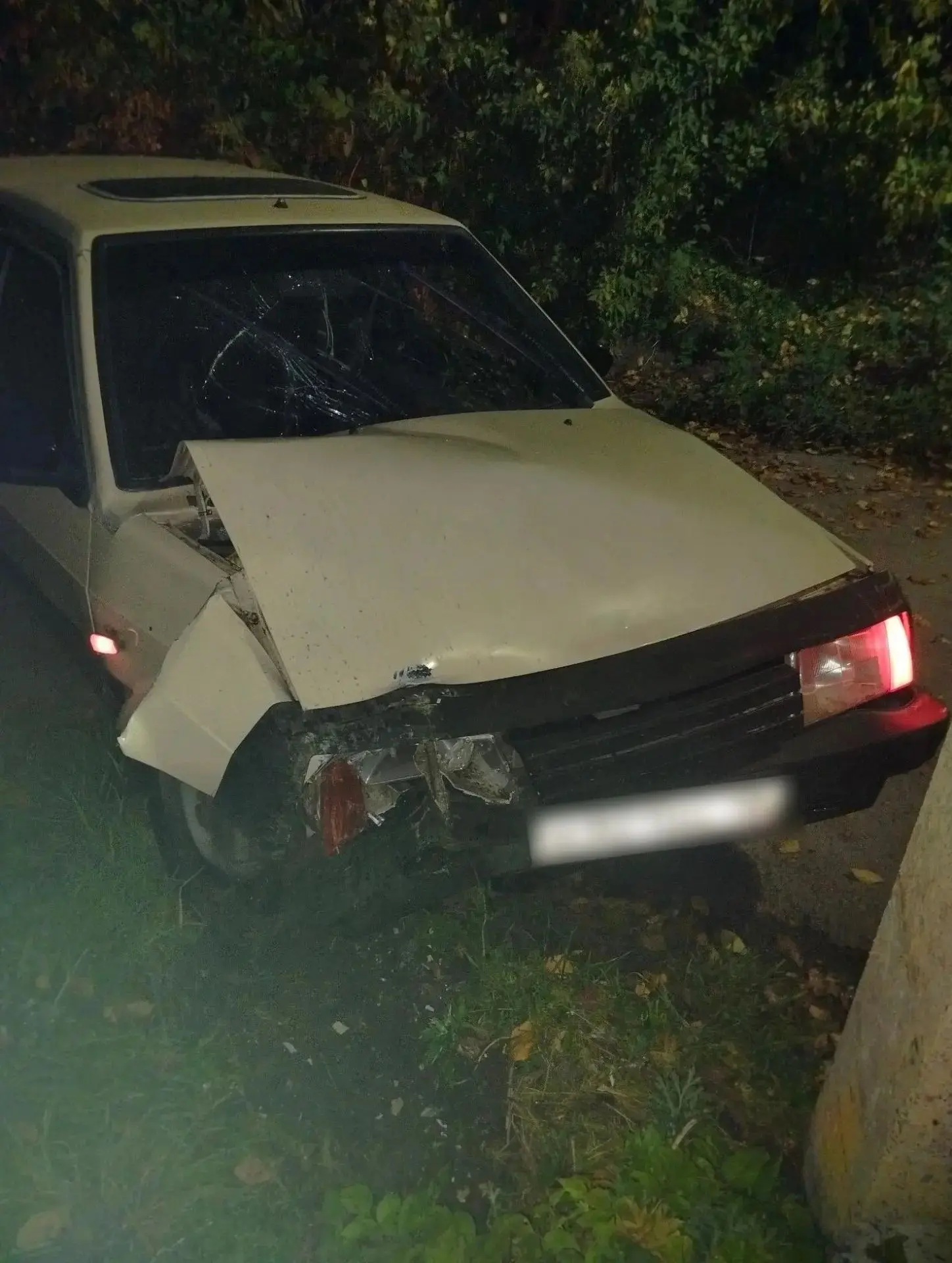 🚔 Под Воронежем пьяный водитель на «девятке» врезался в столб