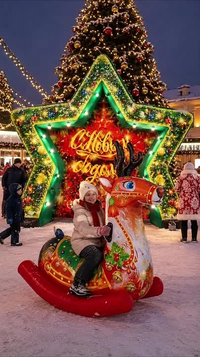 Праздничный комплект Новогодняя сказка и Качалка-Олень🥳