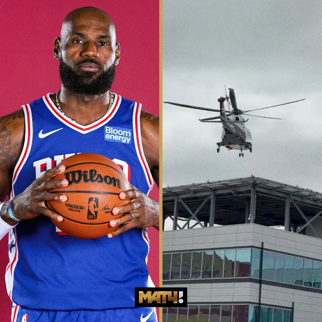 🚁 Леброн действительно будет летать в Филадельфию из Нью-Йорка. Его вертолёт покинул г...