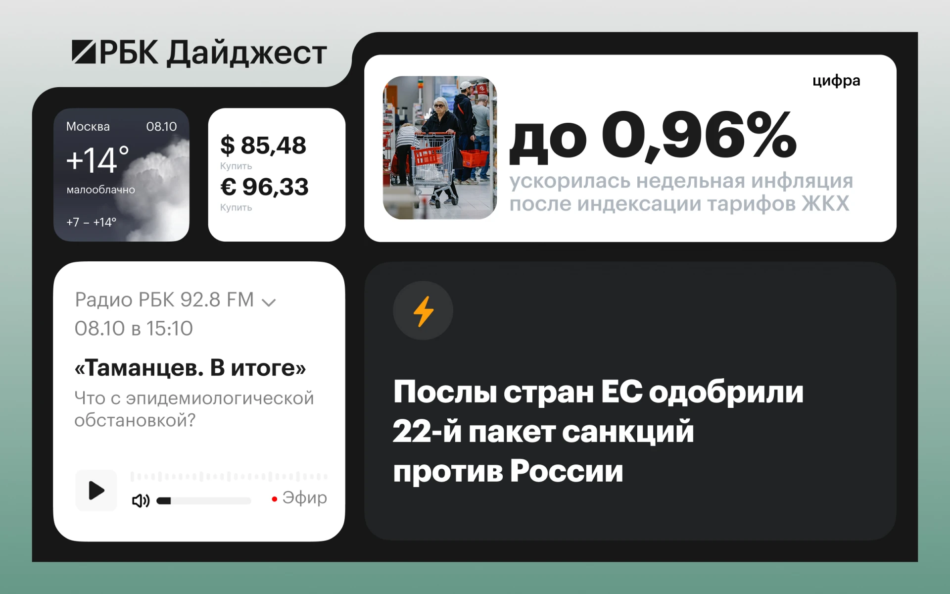 Главные новости к вечеру 7 октября. Кратко: