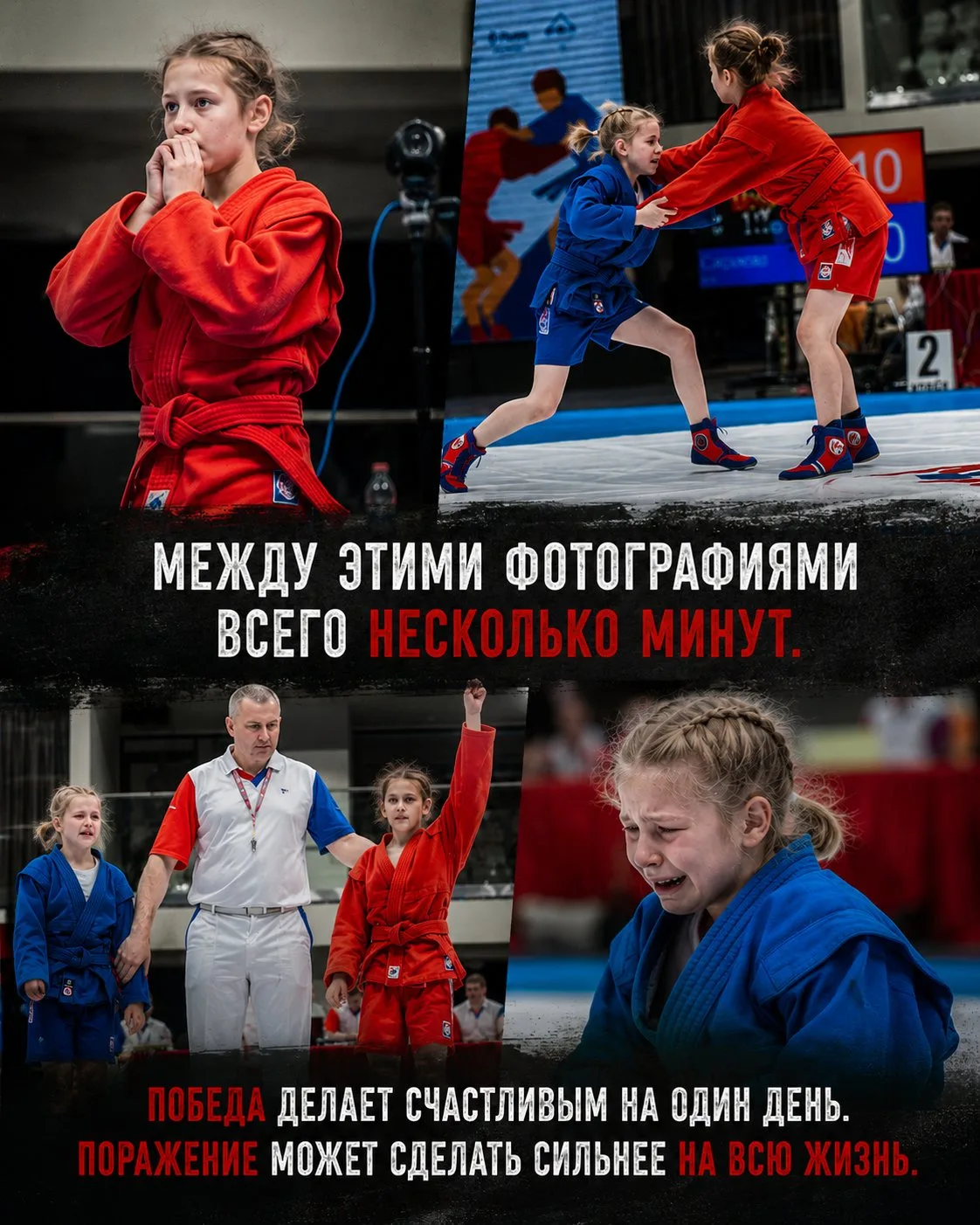 Для одной — счастье.

Для другой — слезы.

Но настоящая победа не в поднятой руке.

Настоящая победа