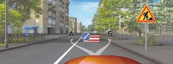 По какой траектории вы можете объехать препятствие?