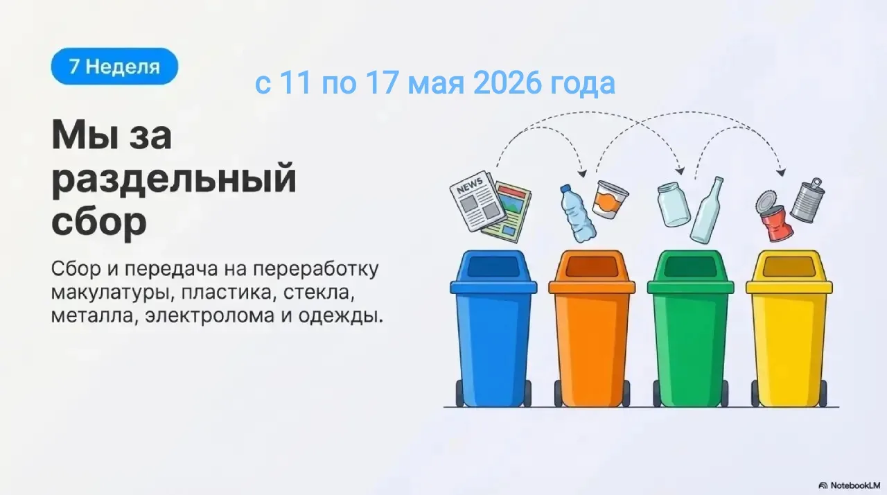 Мы за раздельный сбор! В Татарстане продолжается конкурс «Эковесна».  7 неделя нашего марафона посвя