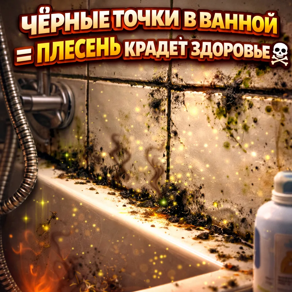 Чёрные точки в ванной — плесень уже крадёт ваше здоровье
Майская влажность + тёплый воздух = Aspergi