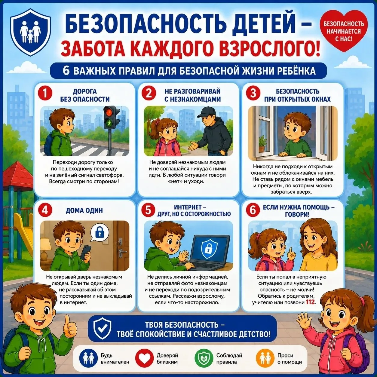 🛡 Безопасность — это не просто слова, а полезные привычки, которые нужно знать назубок!