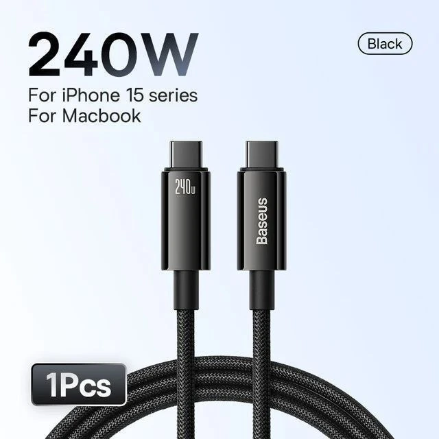 #AliExpress (доставка из РФ 🇷🇺)

2х метровый USB Type-C кабель Baseus на 240W с доставкой из Росси