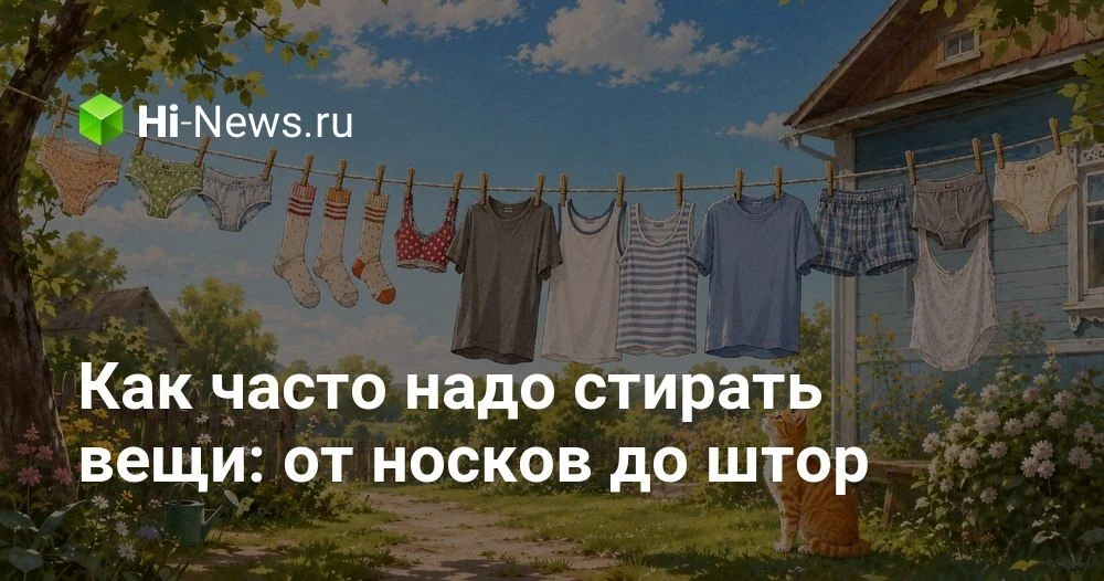 Как часто нужно стирать одежду и постельное белье: подробный разбор по видам вещей

Мы по привычке л