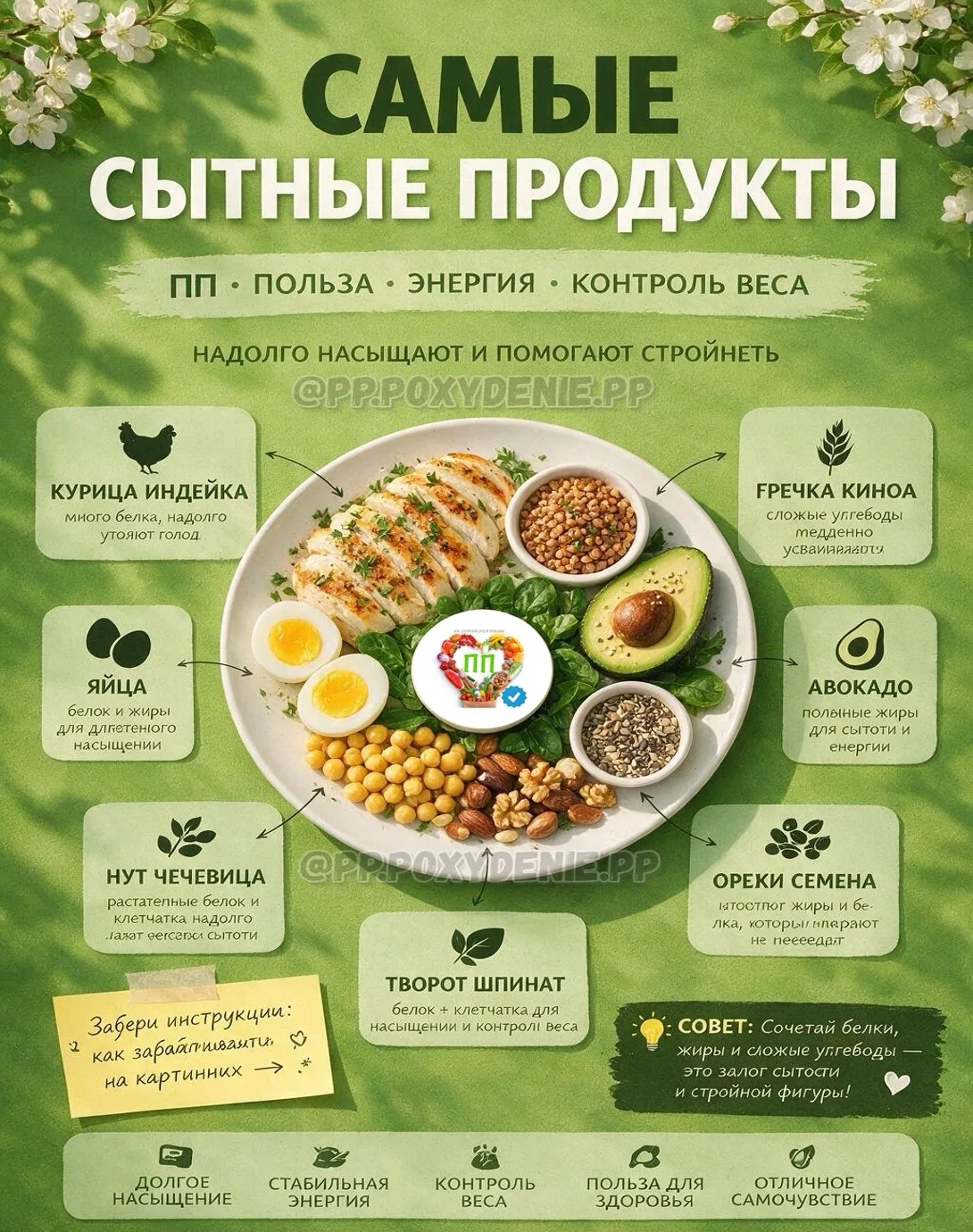🥑 ТЫ ГОЛОДАЕШЬ НА ДИЕТЕ, А МОЖНО БЫТЬ СЫТОЙ И ХУДЕТЬ! ВОТ 5 САМЫХ СЫТНЫХ ПП-ПРОДУКТОВ