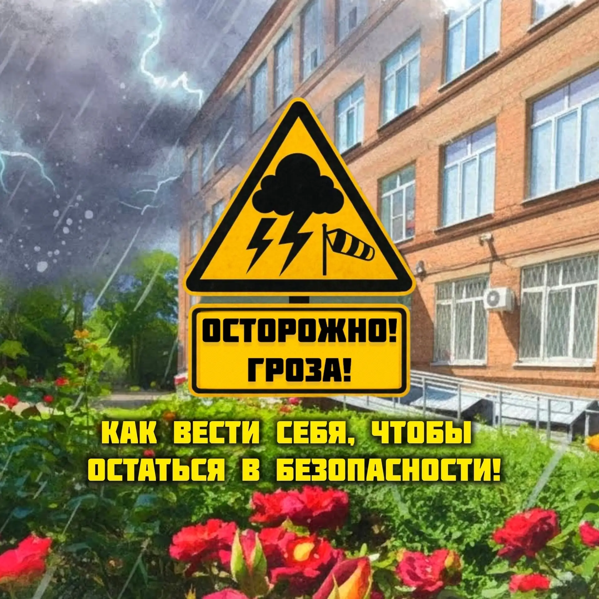 Гроза: как вести себя, чтобы остаться в безопасности ⚡️

Лето – это не только солнце и веселье, но и