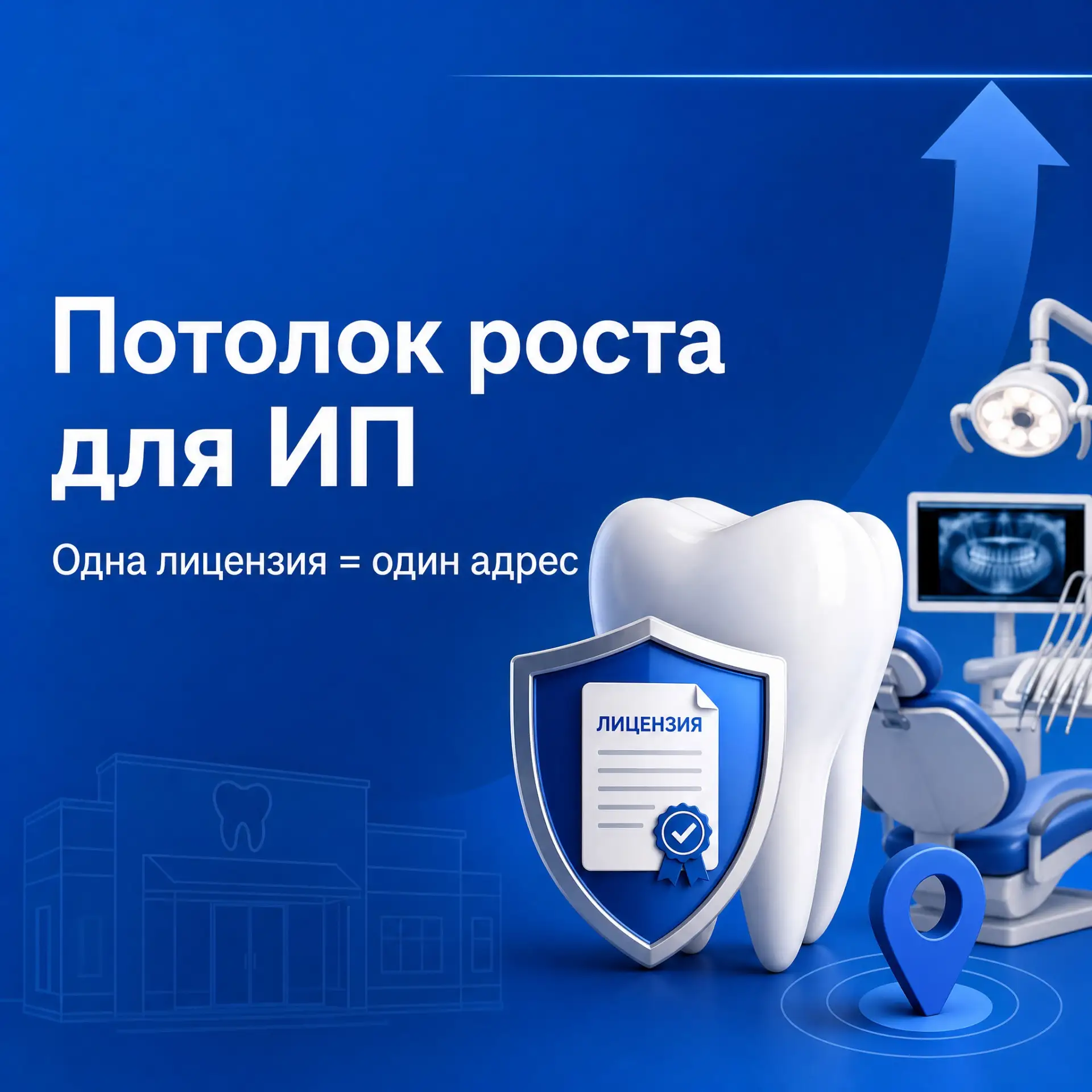 🧑‍💼📈 Потолок роста для ИП. Одна лицензия = один адрес