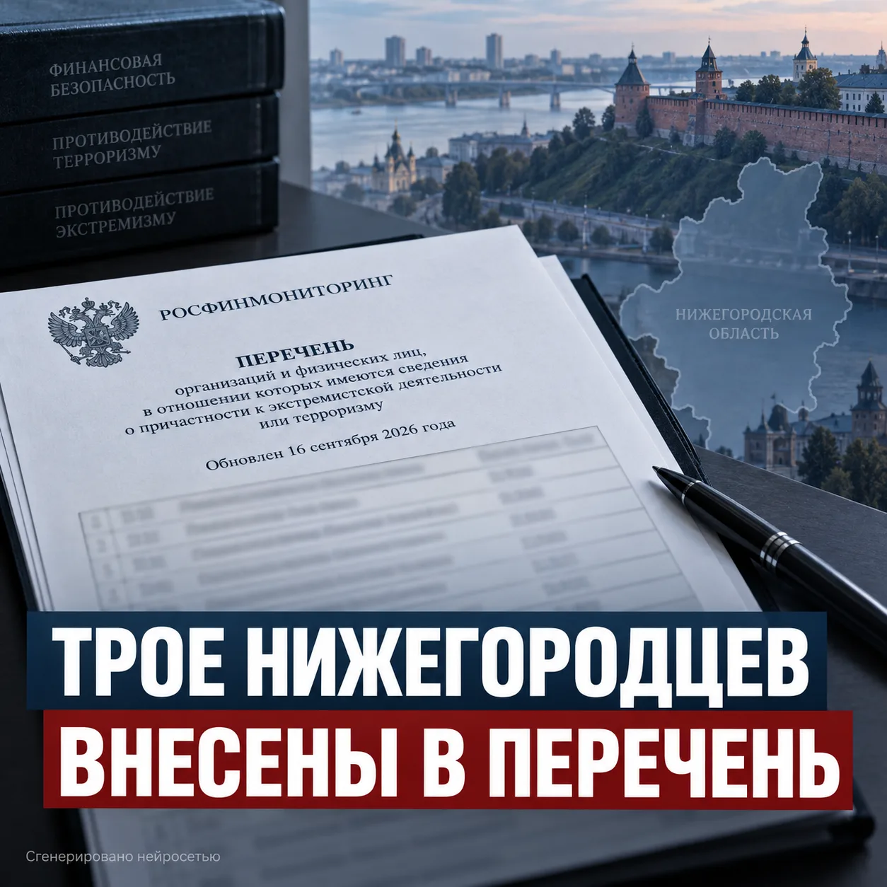 Троих нижегородцев внесли в перечень террористов и экстремистов