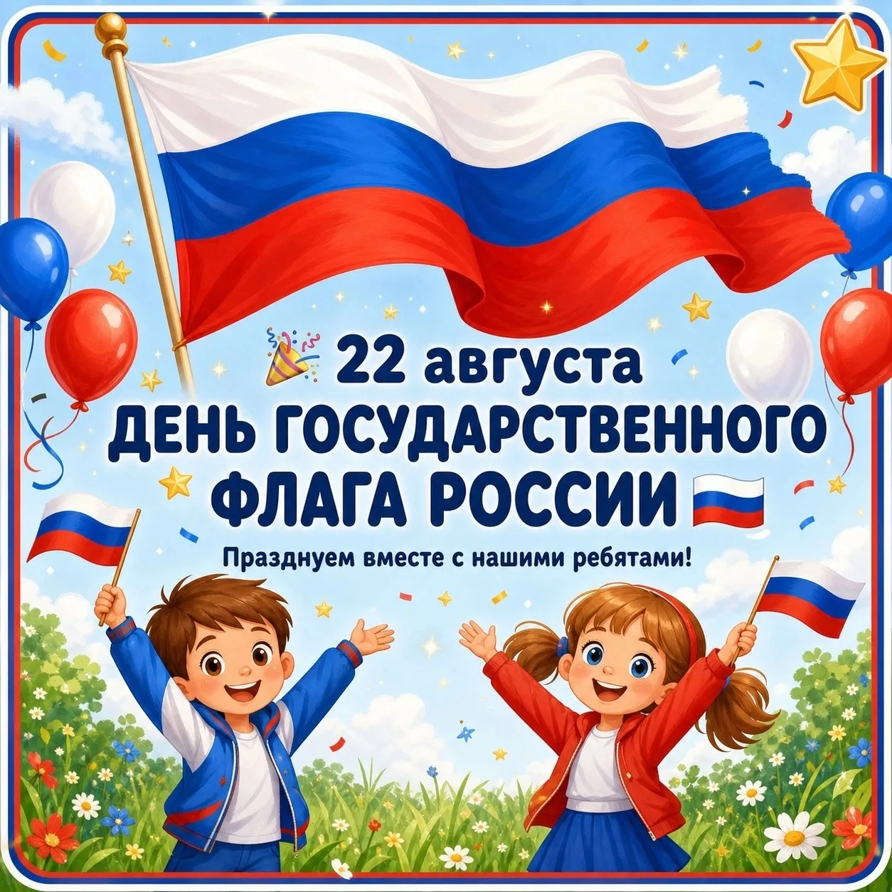 🇷🇺 С Днём Государственного флага России! 22 августа
