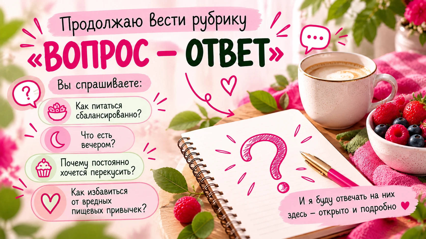 🔔 ПРОДОЛЖАЮ РУБРИКУ «ВОПРОС - ОТВЕТ»