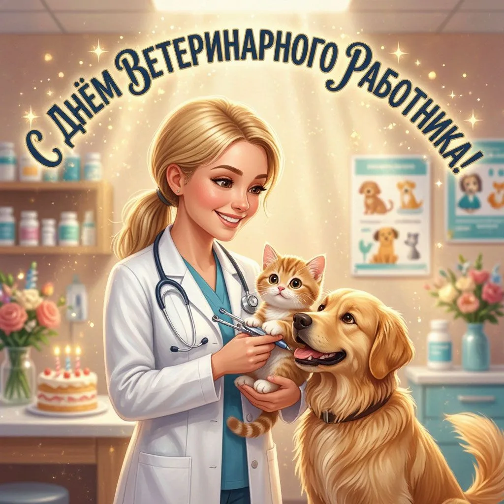 🩺 Уважаемые коллеги, друзья! 🐾От имени всех ветеринарных врачей страны поздравляем ва...