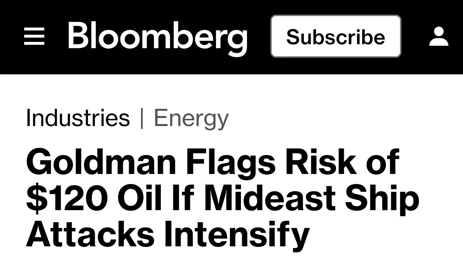 До $120 за баррель — оценка роста мировых цен на нефть, — Goldman Sachs