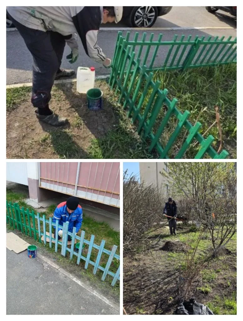 А мы продолжаем наводить весеннюю красоту на нашем квартале