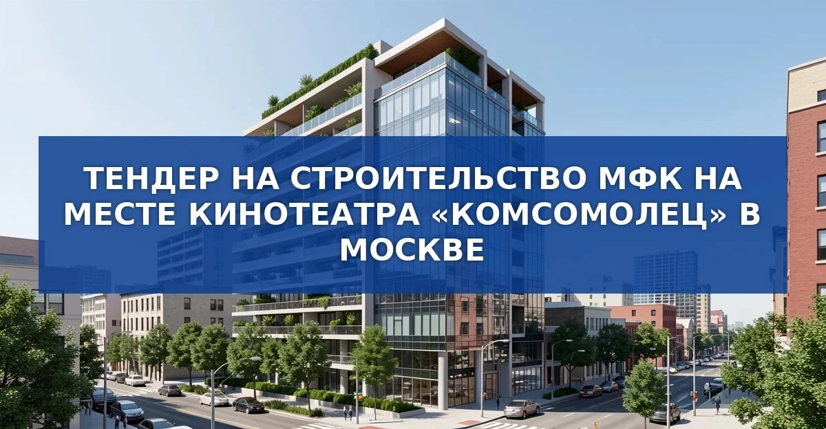Тендер на проектирование и строительство многофункционального комплекса