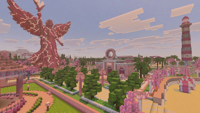 DLC "Pinktopia" Любите розовый цвет? Окунитесь в этот яркий мир, полный удивительных розовых домиков
