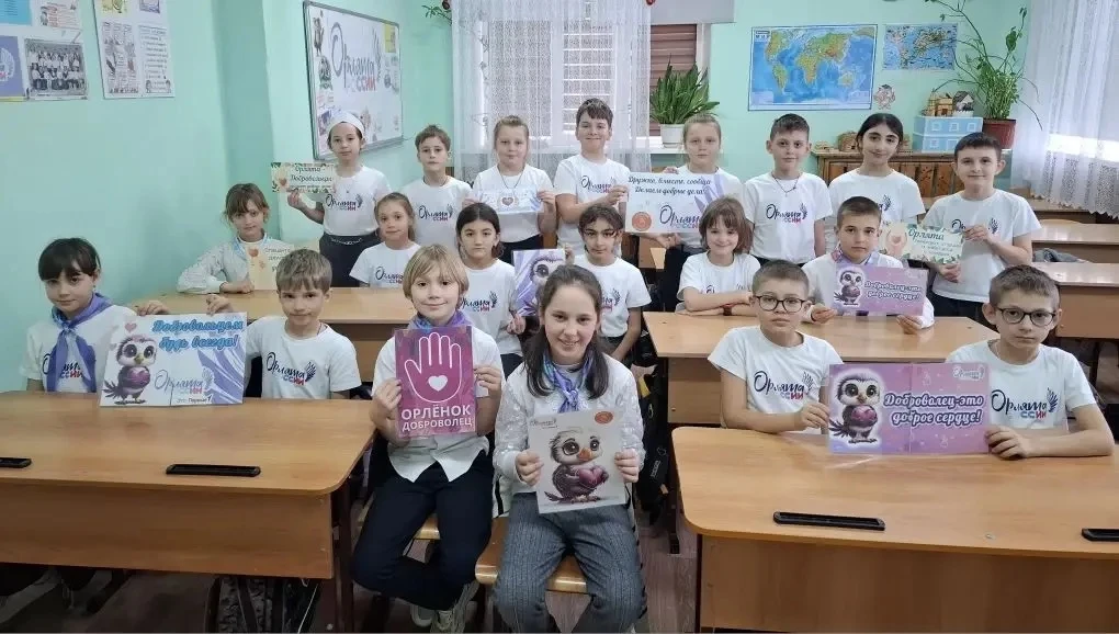 В Октябрьской школе продолжается реализация федеральной программы воспитания «Орлята России»!    Уча