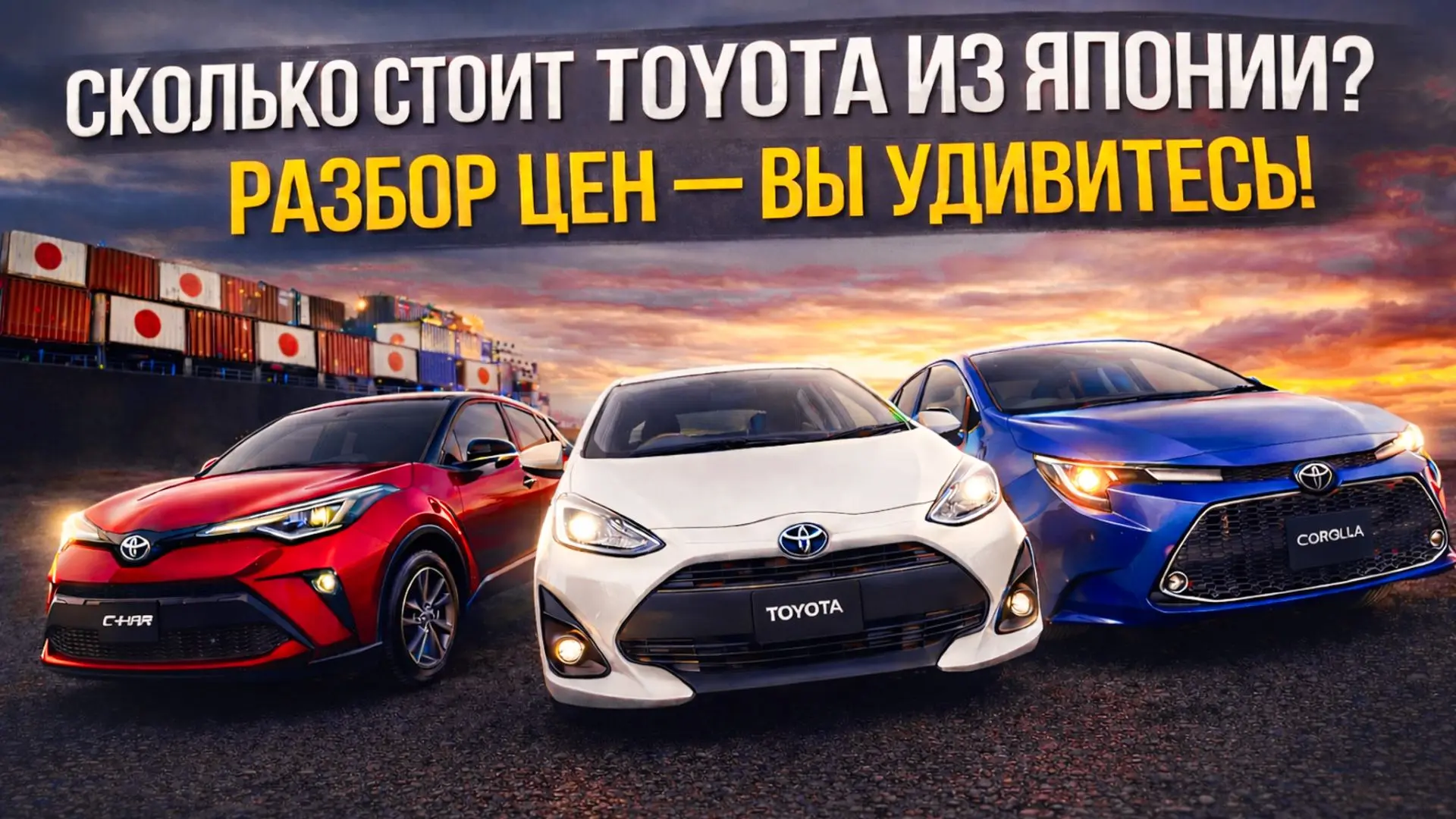 Сколько сейчас стоит Toyota из Японии? Разбор цен — вы удивитесь!