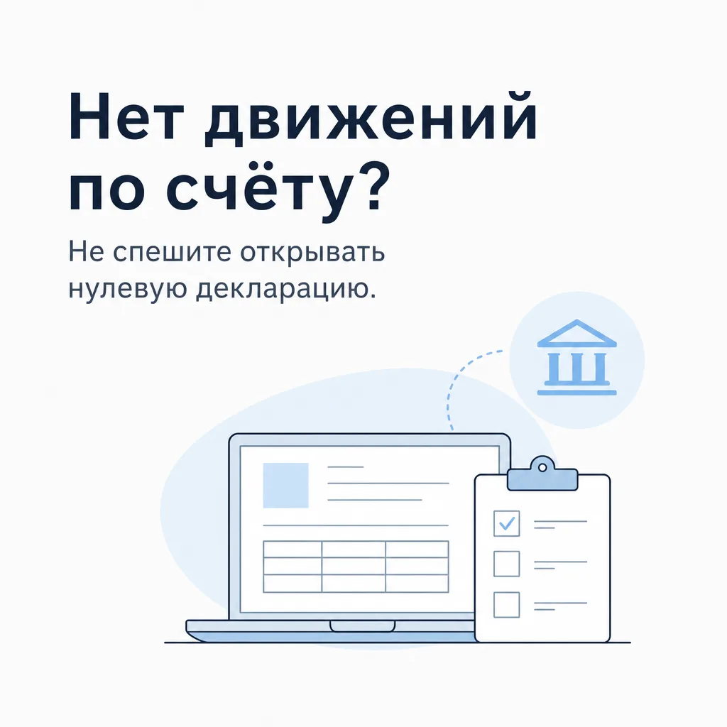 😴 Нет деятельности, нет движений по счету… А отчетность всё равно никуда не делась?

Не спешите отк
