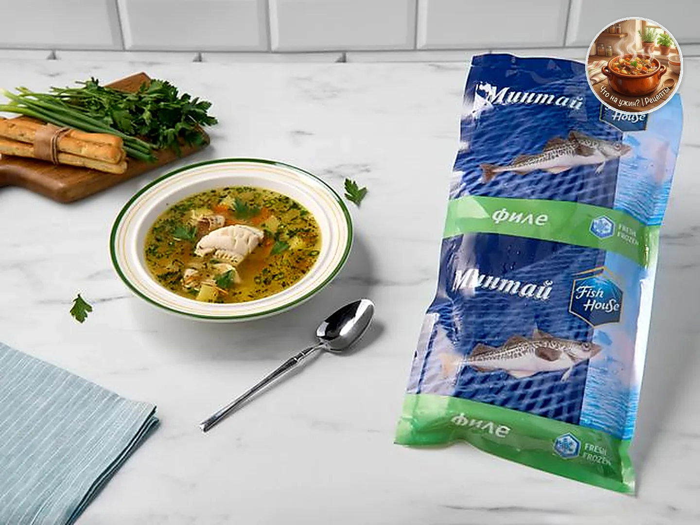 🍲 Ароматный суп с минтаем