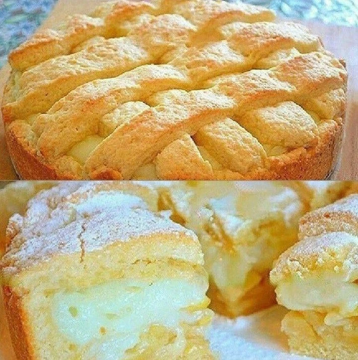ВКУСНЕЙШИЙ Яблочный пирог с НЕЖНЕЙШИМ заварным кремом👌

✅ Тесто:
1 яйцо
2 ст. ложки сметаны
180 гр.