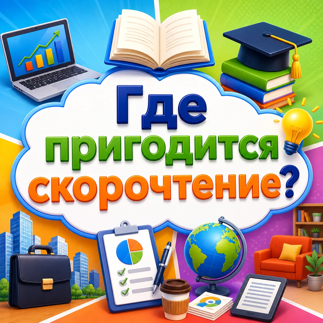 Где пригодится скорочтение?