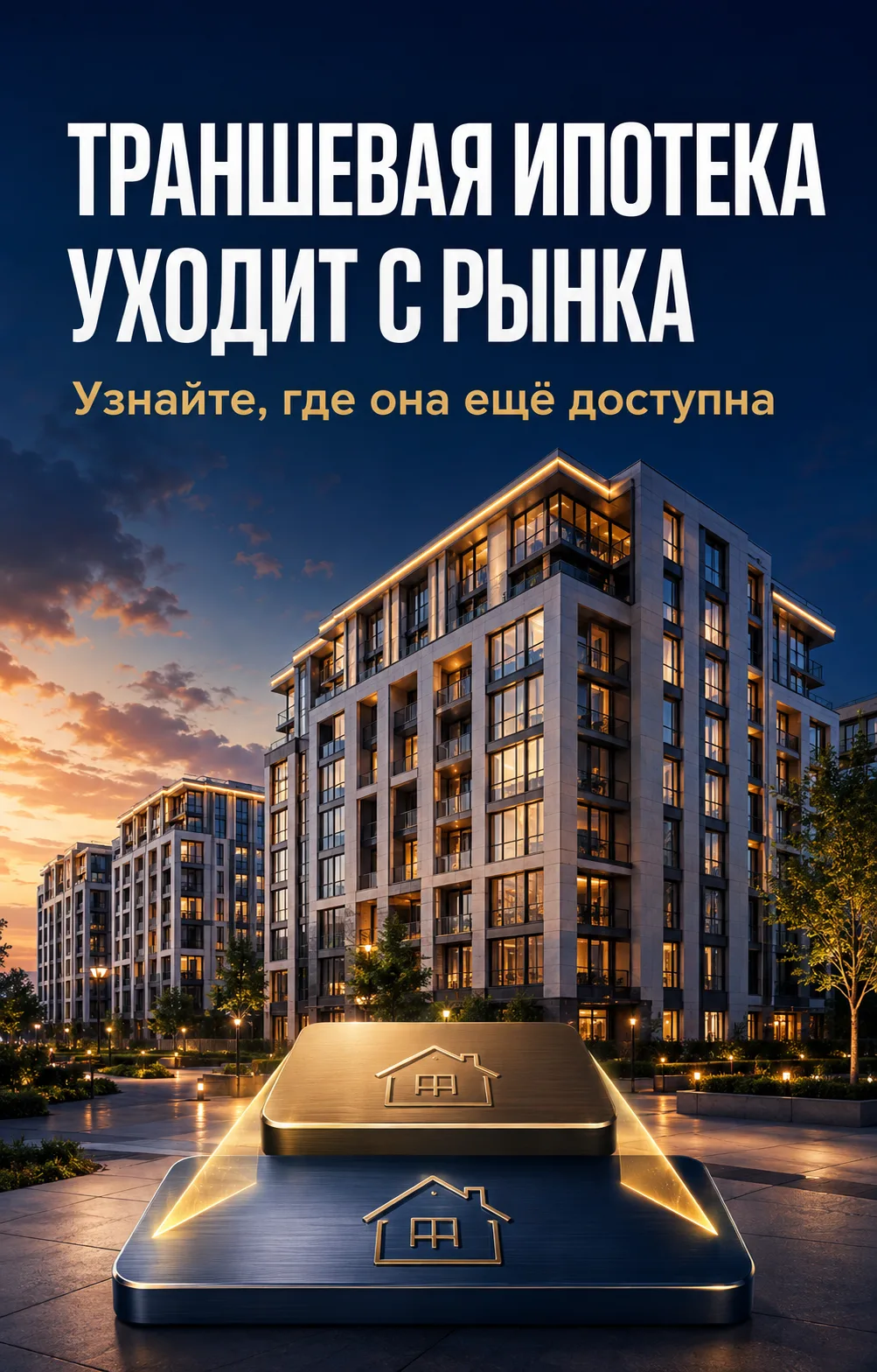 ⏳ Траншевая ипотека постепенно уходит с рынка