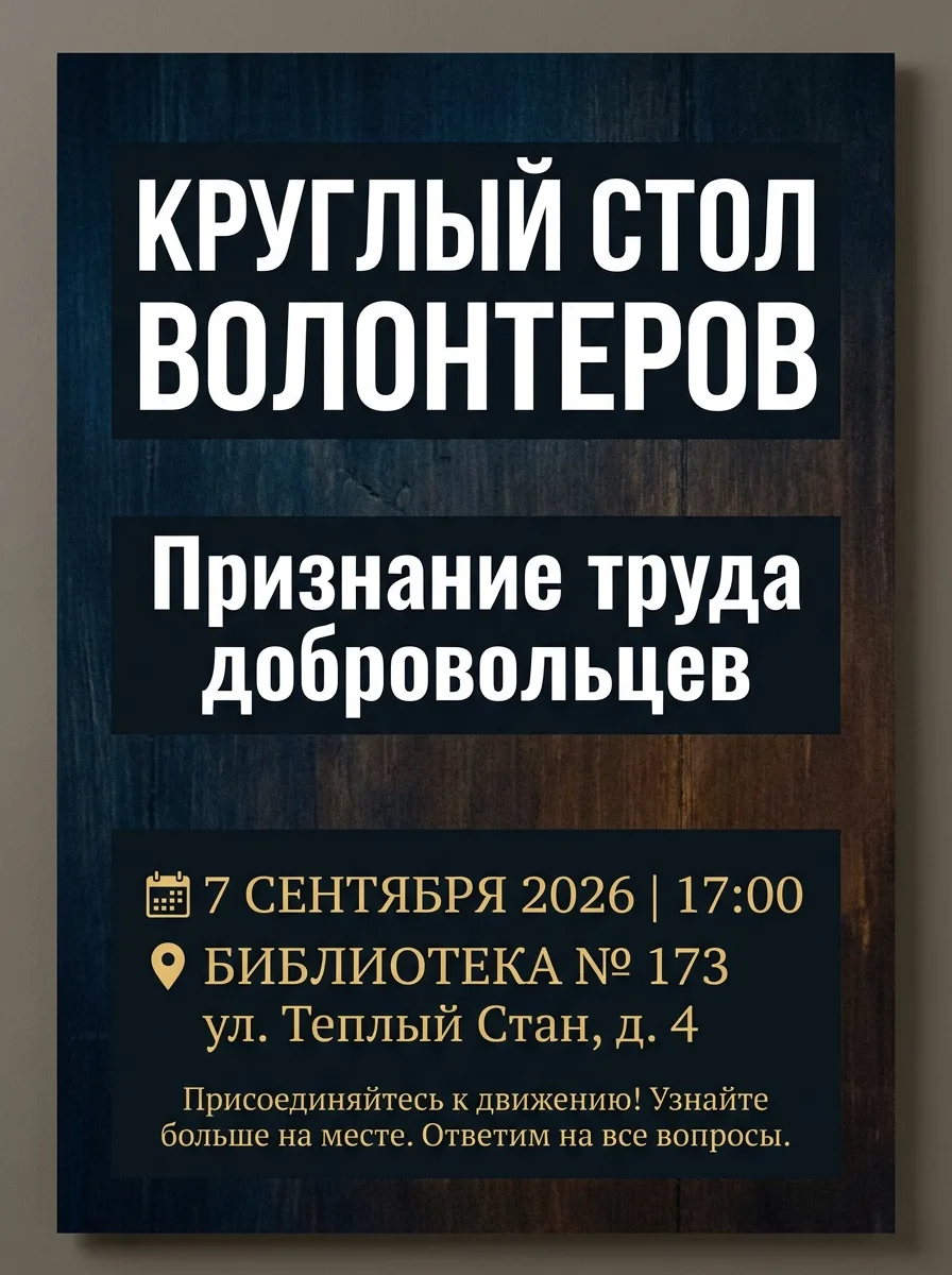 Уважаемые жители района Теплый Стан!