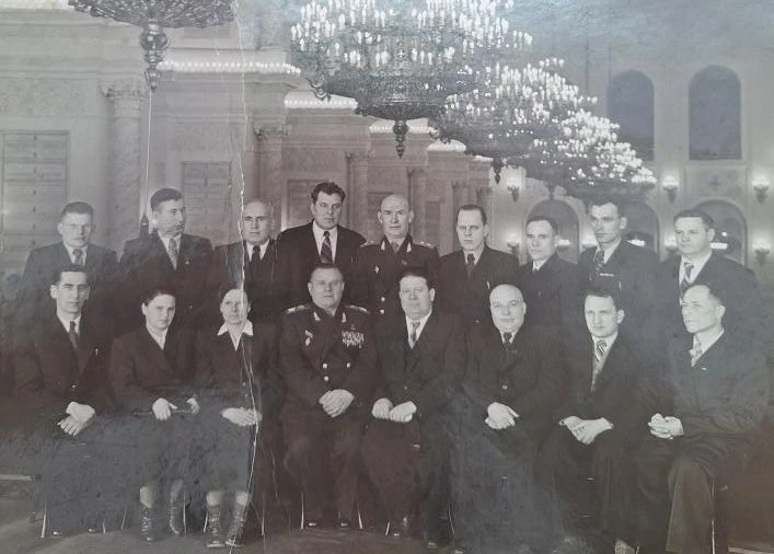 Делегация Пермской области на ХХ съезде КПСС, г.Москва, 1956г