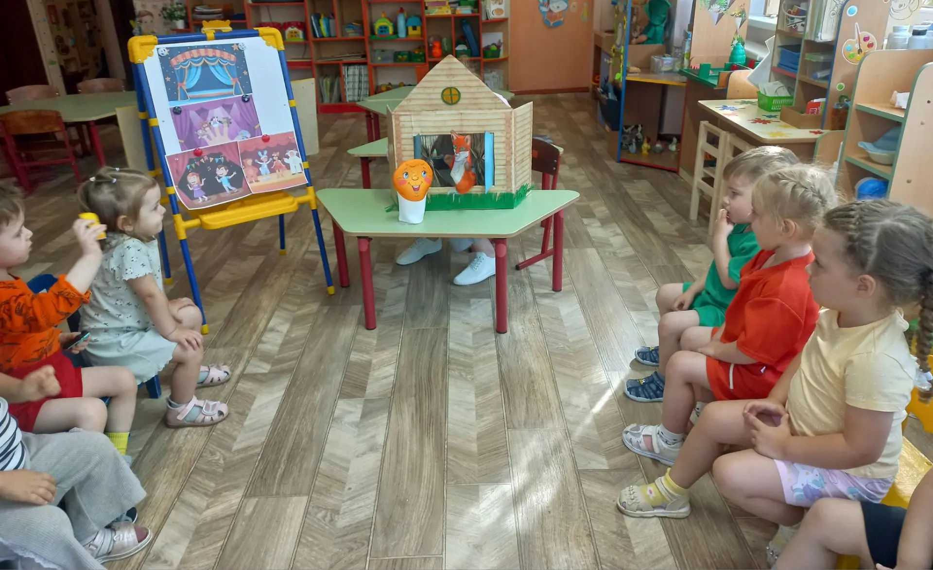 🎭Продолжаем театральную тему в группе раннего возраста!🎭